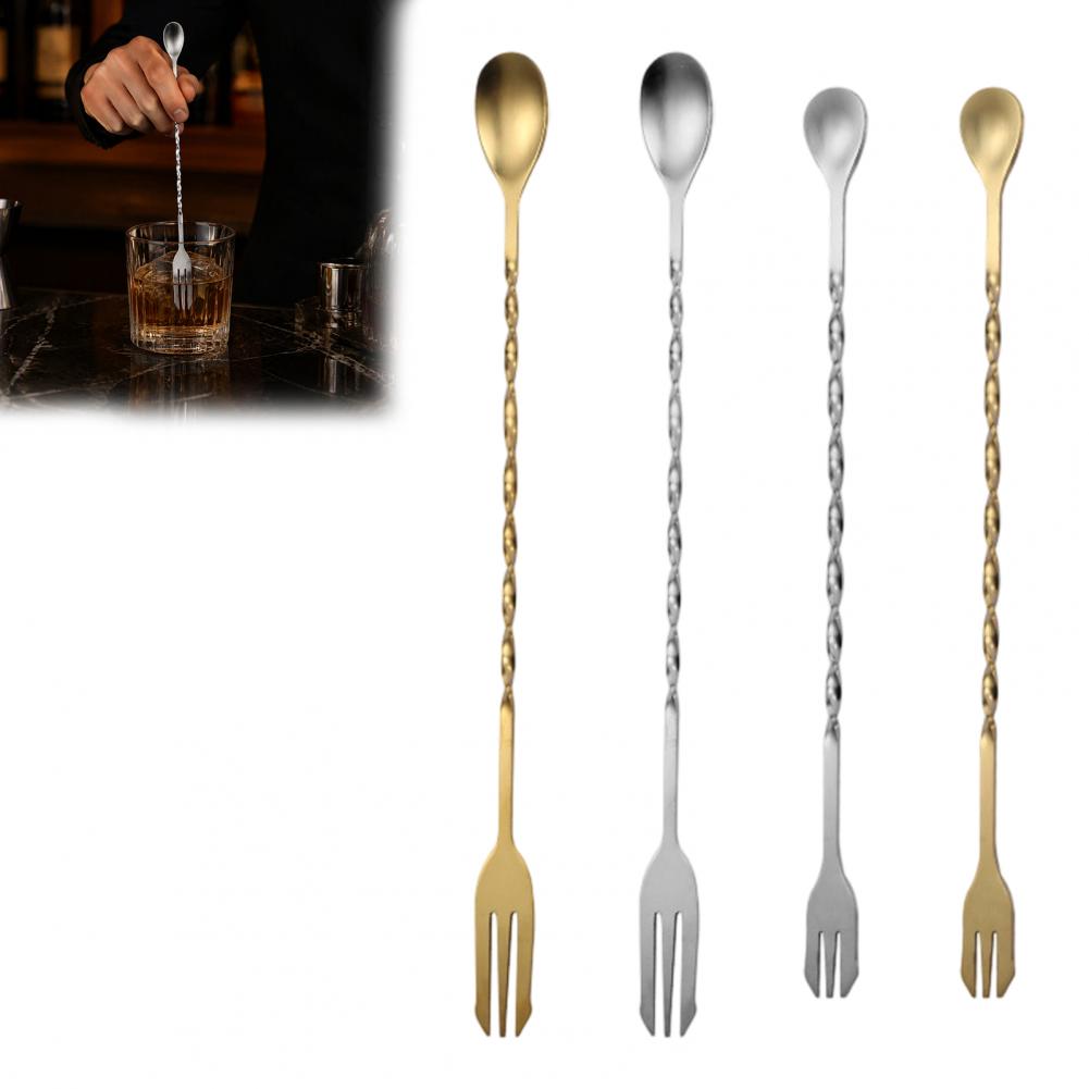 Bar Spoon Twisted - Stainless Steel Cocktail Stirrer Long Handle