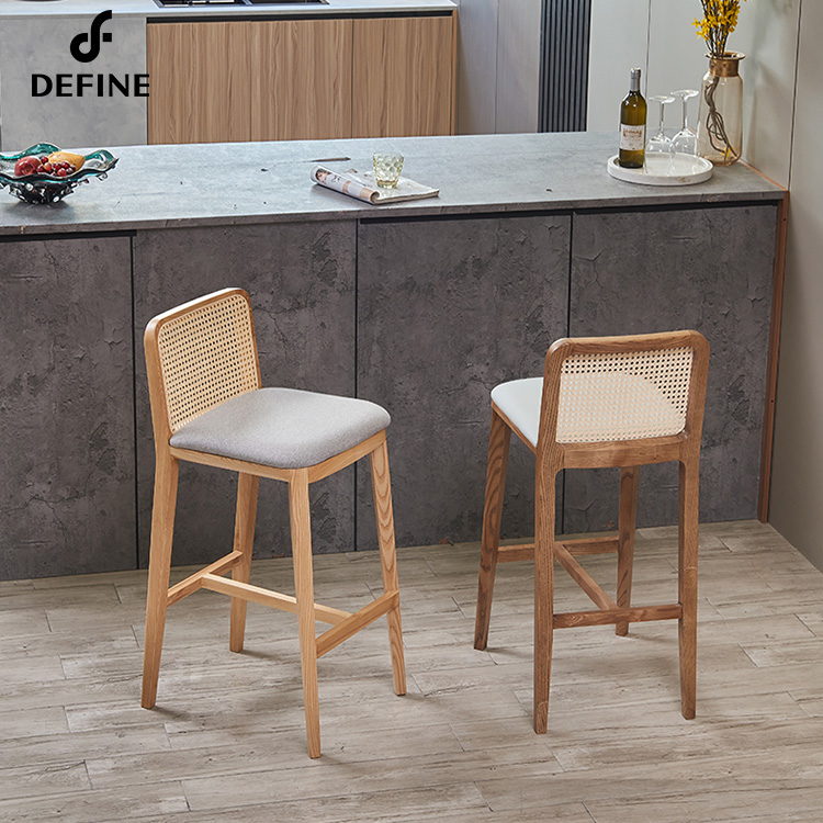 Luxury American Rattan bar Cha - Home Bar Stools ulasan dan harga