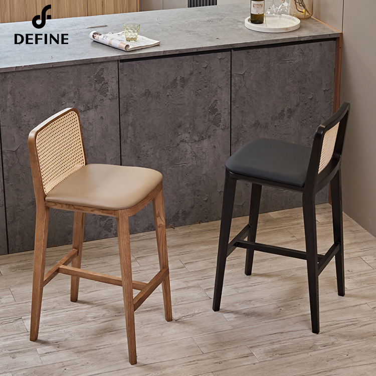 Luxury American Rattan bar Cha - Home Bar Stools ulasan dan harga