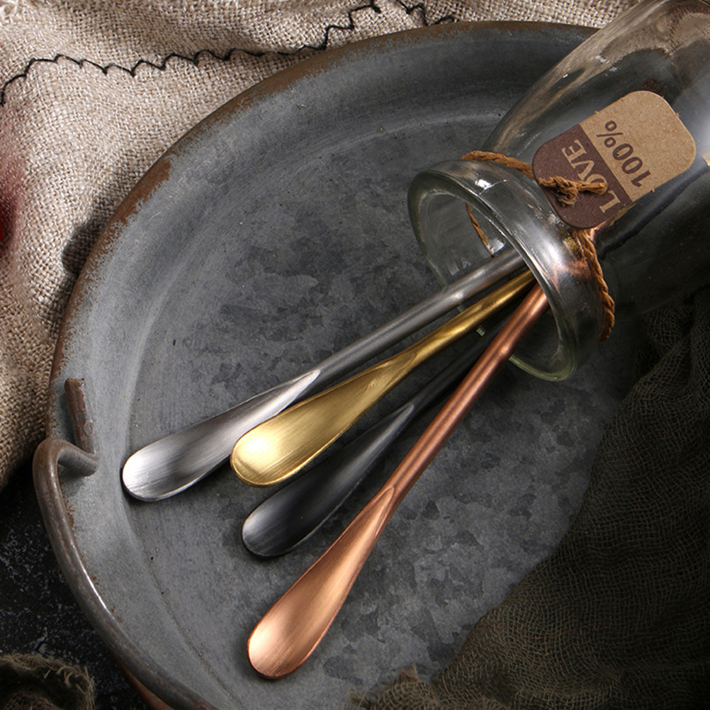 2Pcs Premium Stainless Steel M - Bar Spoon Twisted ulasan dan harga