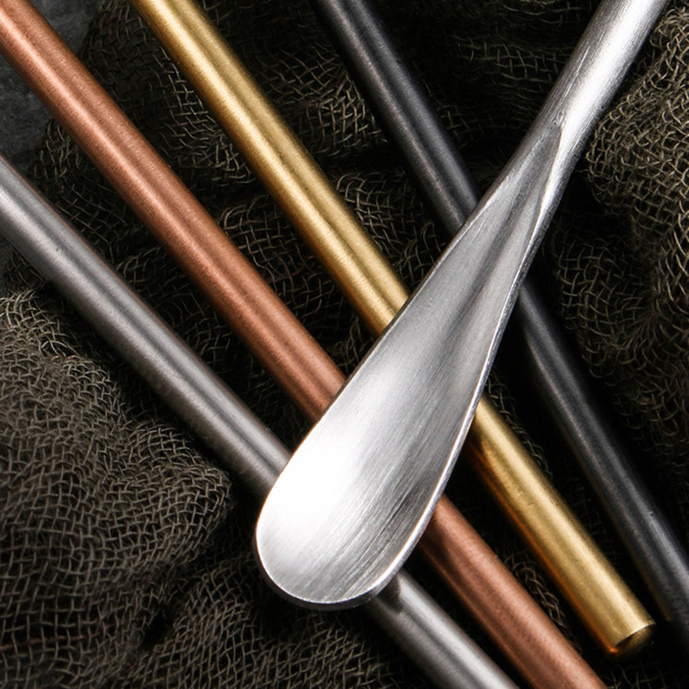 2Pcs Premium Stainless Steel M - Bar Spoon Twisted ulasan dan harga