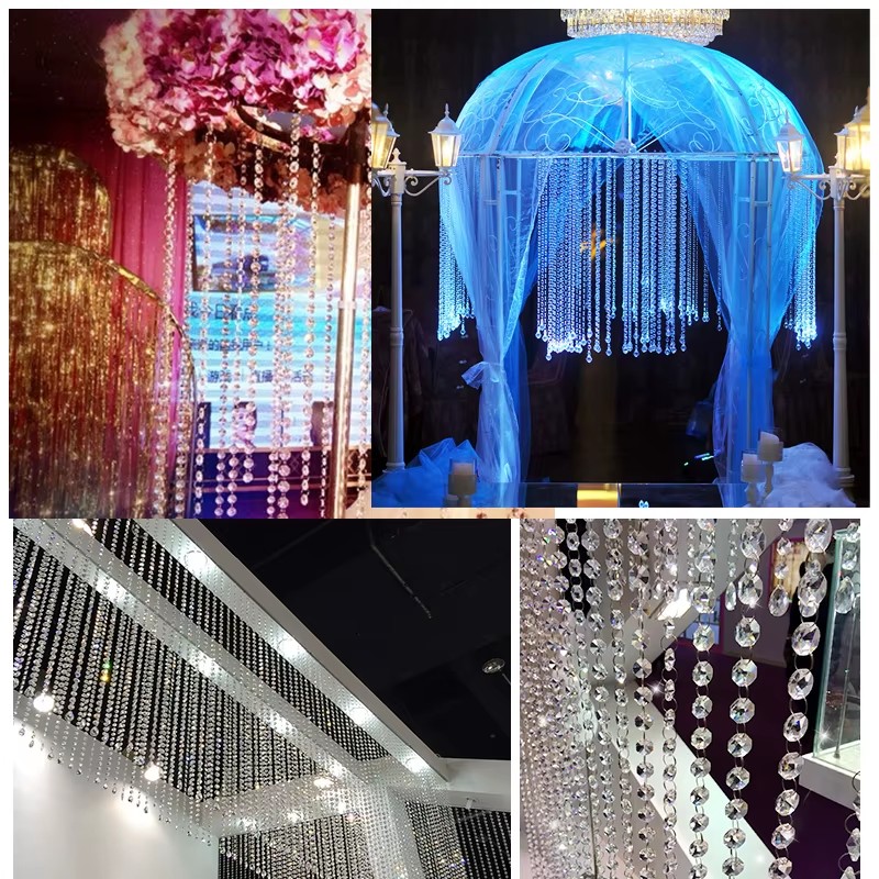 5m Transparent Acrylic Crystal - Home Bargains ulasan dan harga