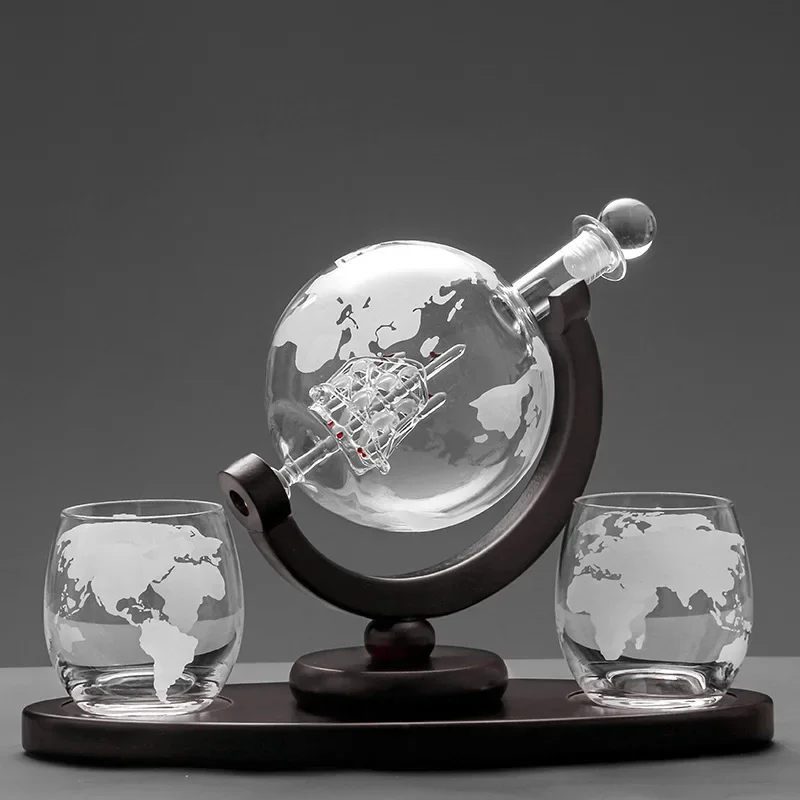 Whiskey Glass Set Crystal Glob - Decanter Globe Set ulasan dan harga