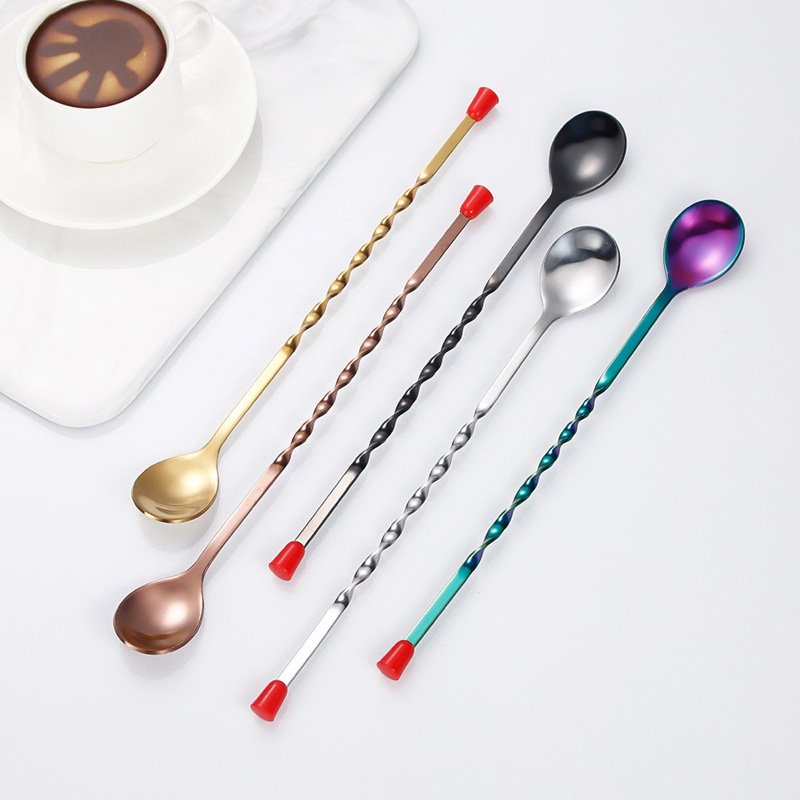 100Pcs/Lot Stainless Steel Twi - Bar Spoon Twisted ulasan dan harga