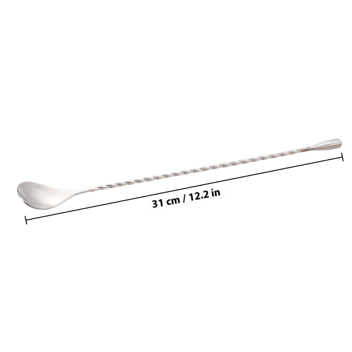 304 Stainless Steel Twisted Ba - Bar Spoon Twisted ulasan dan harga