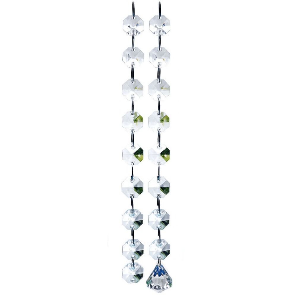 10PCS 100cm Clear Beaded Curta - Home Bargains ulasan dan harga