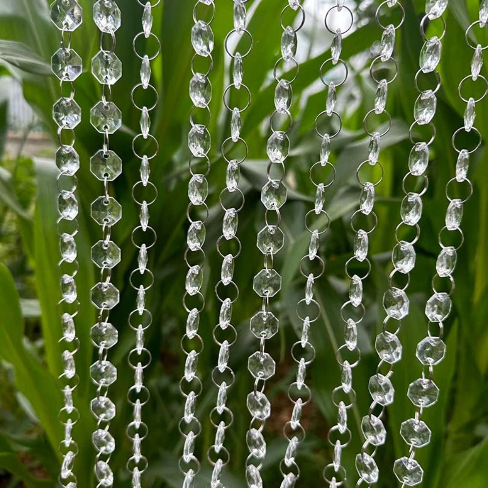 10PCS 100cm Clear Beaded Curta - Home Bargains ulasan dan harga