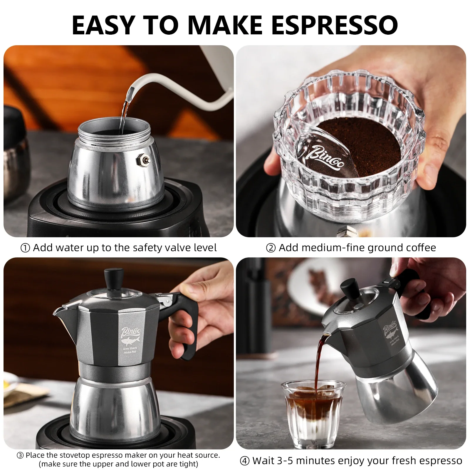 Bincoo 2 Cups Double Valve Mok - Home Barista ulasan dan harga