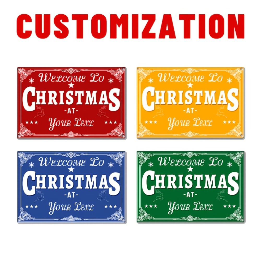 Custom 2D Flat Merry Christmas - Home Bar Cafe ulasan dan harga