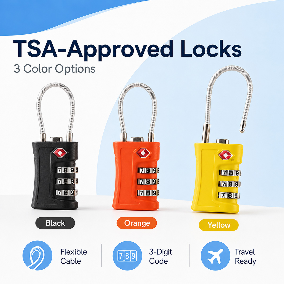 TSA Approved Luggage Lock 3 Di - Home Bargains ulasan dan harga