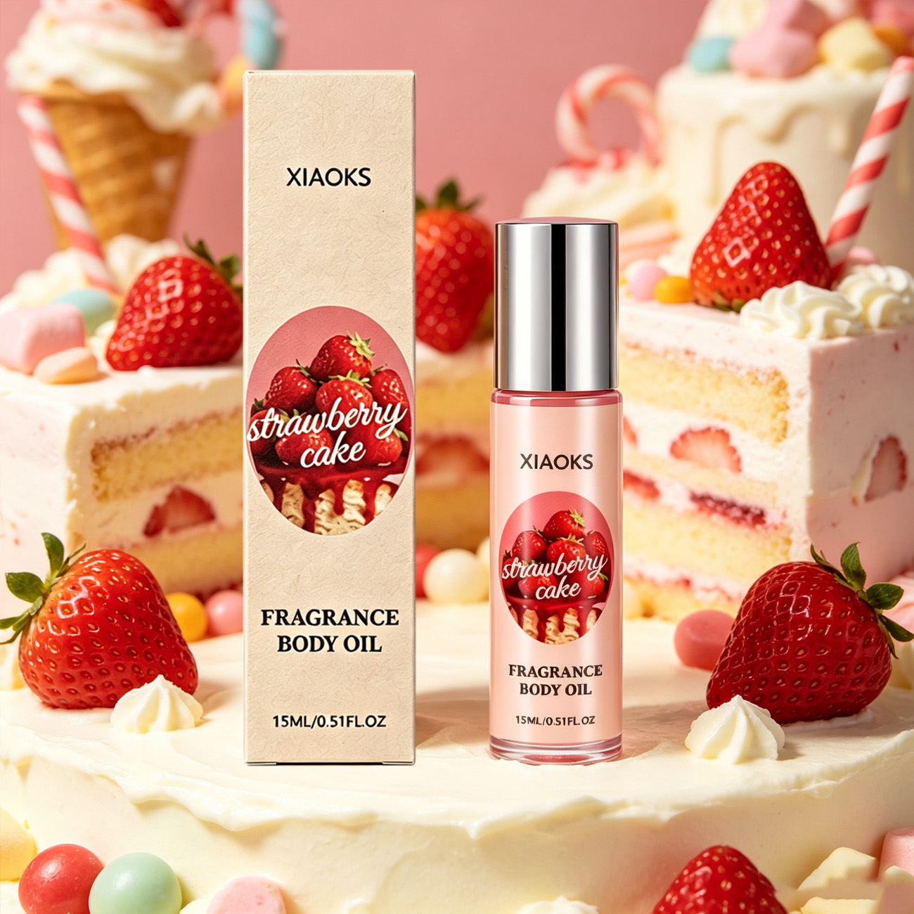 1 Bottle of Strawberry Cake Sw - Home Bar Accessories ulasan dan harga