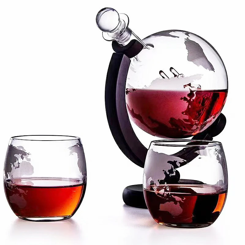 Whiskey Glass Set Crystal Glob - Decanter Globe Set ulasan dan harga