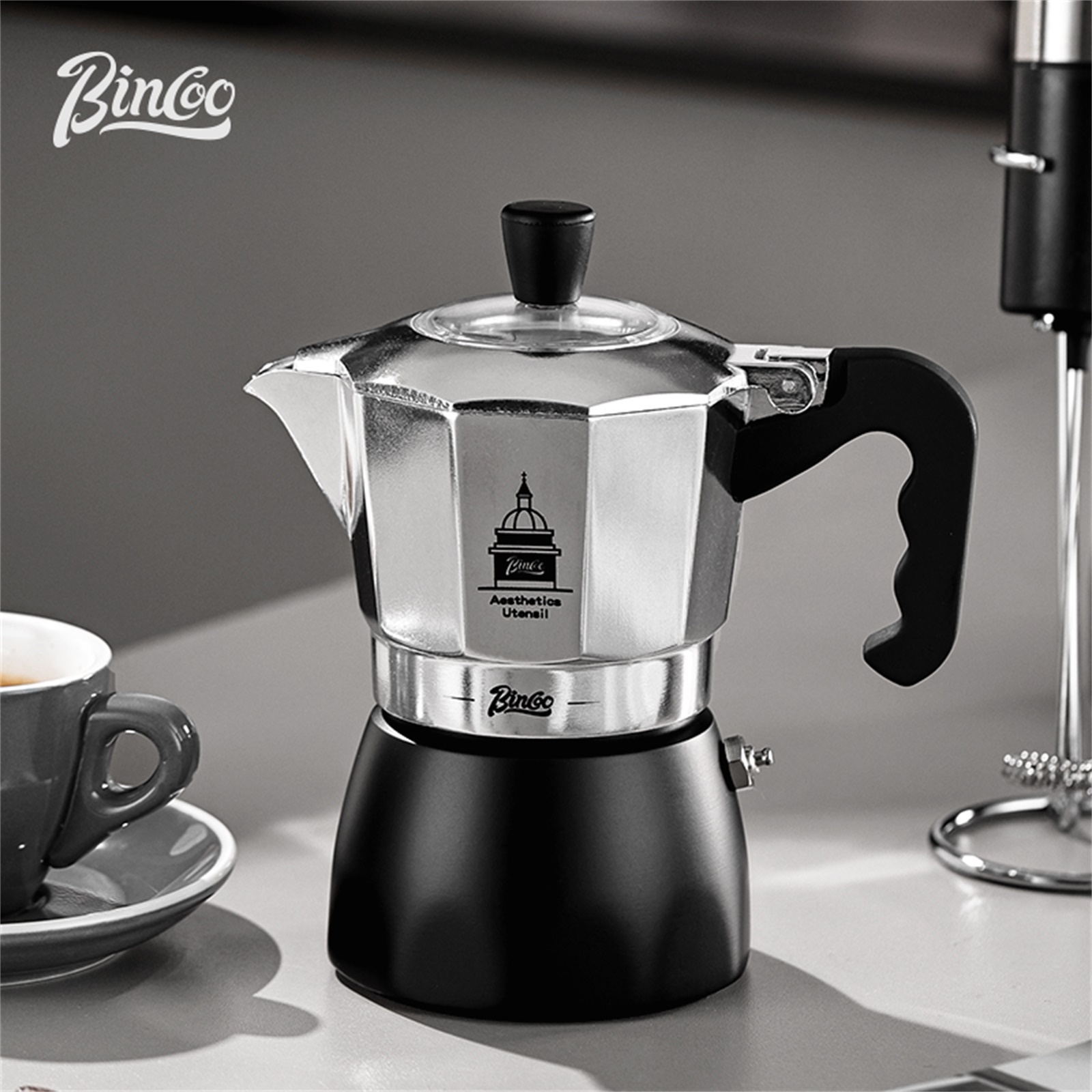 BINCOO Double Valve Moka Pot，E - Home Barista ulasan dan harga