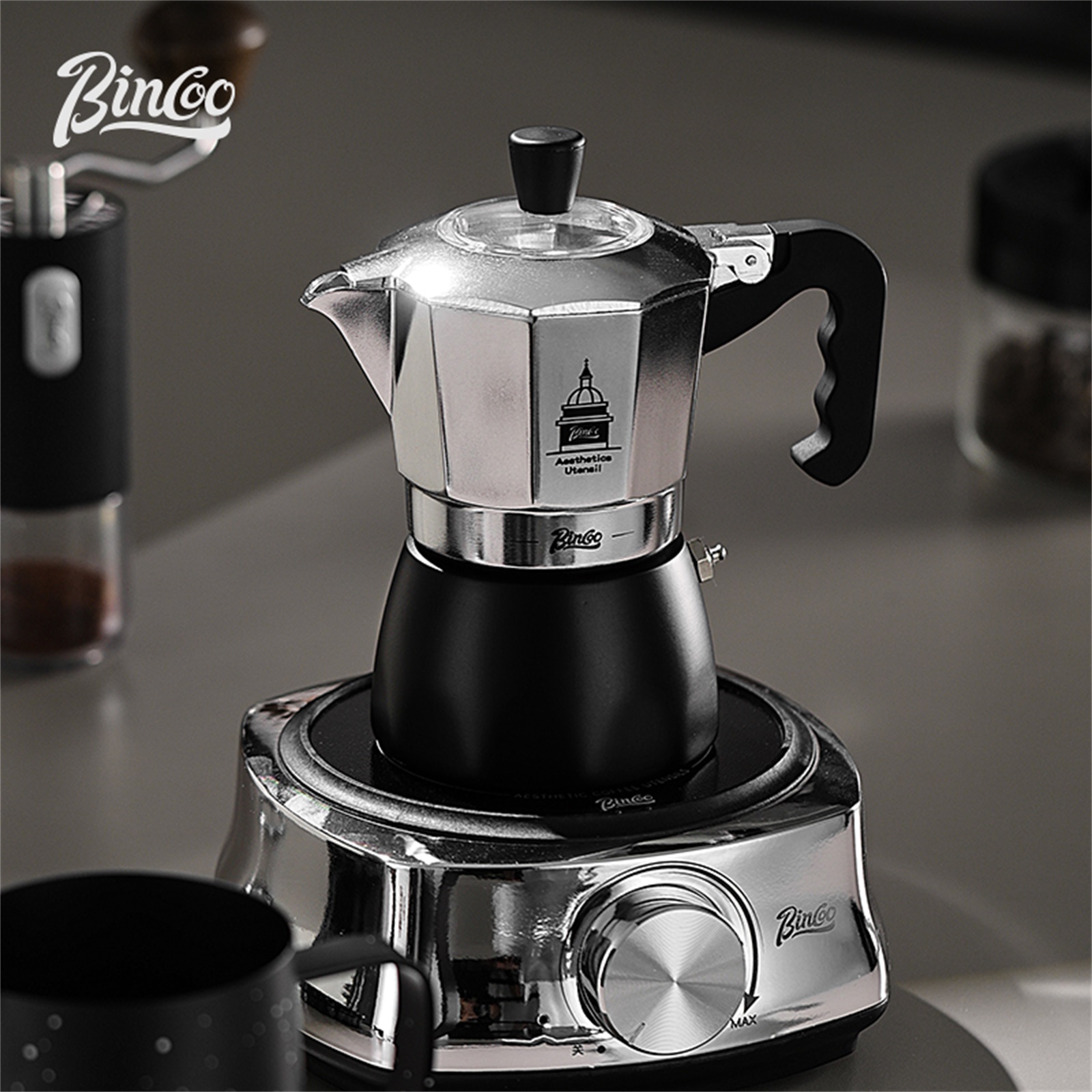 BINCOO Double Valve Moka Pot，E - Home Barista ulasan dan harga