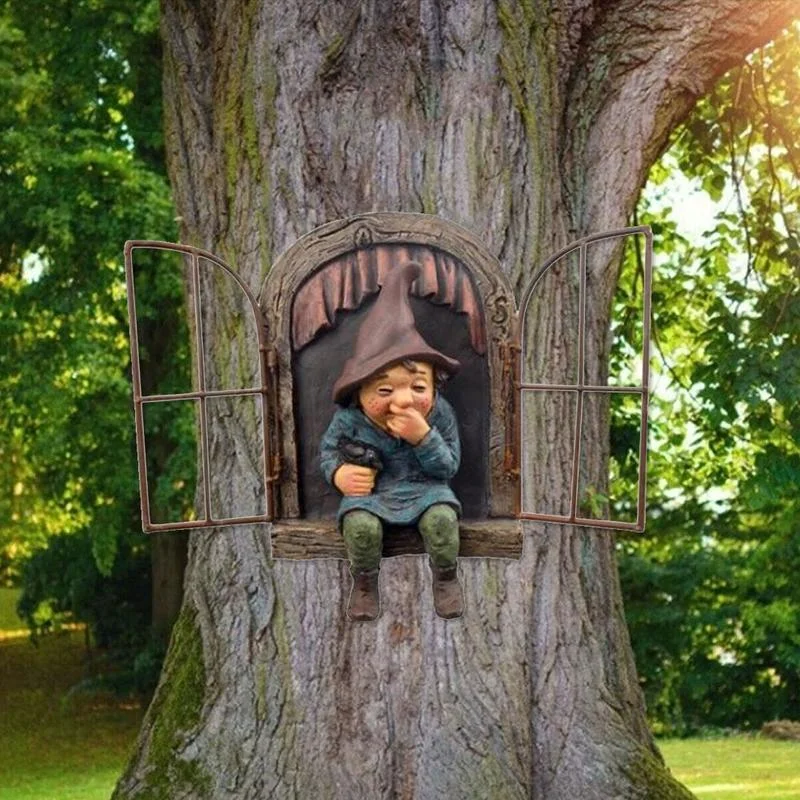 Naughty Garden Statue Elf Go O - Home Bargains ulasan dan harga