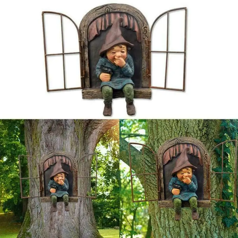Naughty Garden Statue Elf Go O - Home Bargains ulasan dan harga