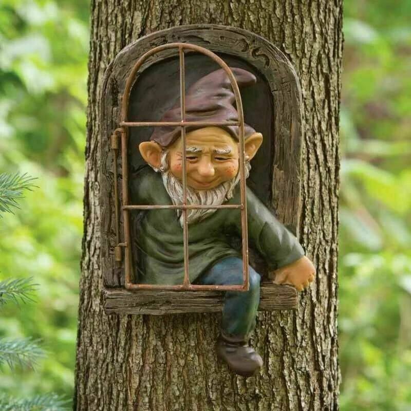 Naughty Garden Statue Elf Go O - Home Bargains ulasan dan harga