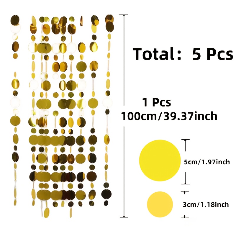 5PCS Circular Sequin Curtain H - Home Bargains ulasan dan harga