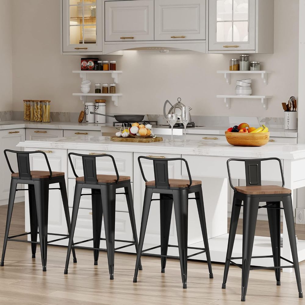 24 Inch Bar Stools Set o 4 Ind - Home Bar Stools ulasan dan harga