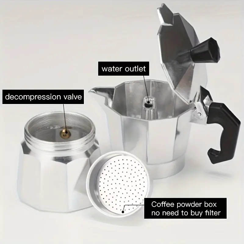 Classic Aluminum Moka Pot 50-3 - Home Barista ulasan dan harga
