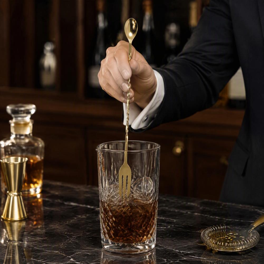 Stainless Steel Cocktail Stirr - Bar Spoon Twisted ulasan dan harga