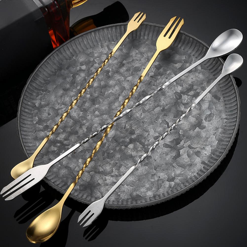 Stainless Steel Cocktail Stirr - Bar Spoon Twisted ulasan dan harga