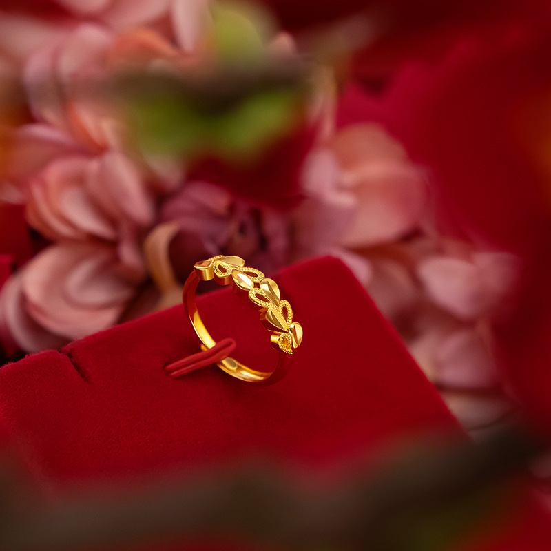 100% 18K Gold Jewelry rings fo - Bar Cart Gold ulasan dan harga