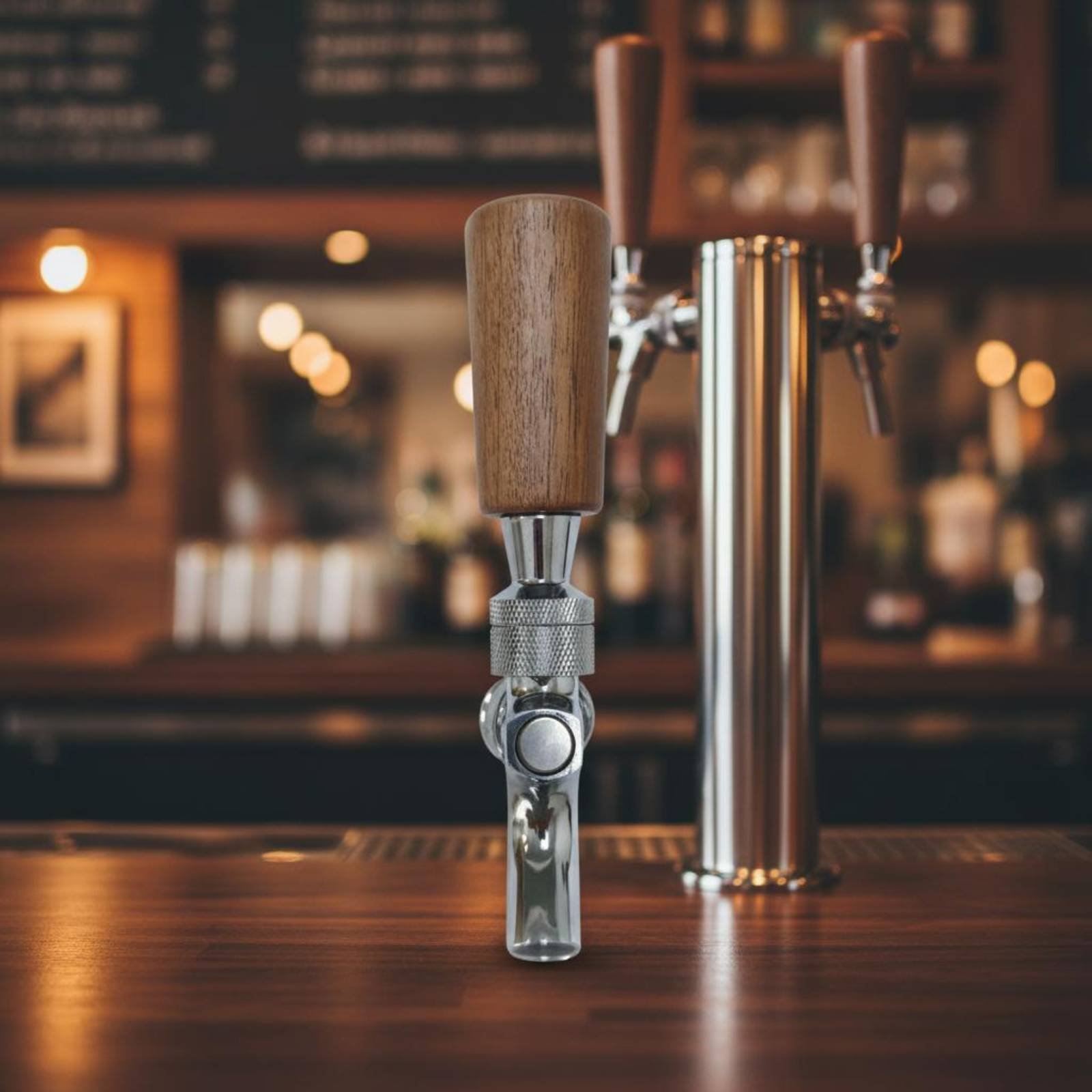 Short Wooden Beer Handle Solid - Home Bar Accessories ulasan dan harga